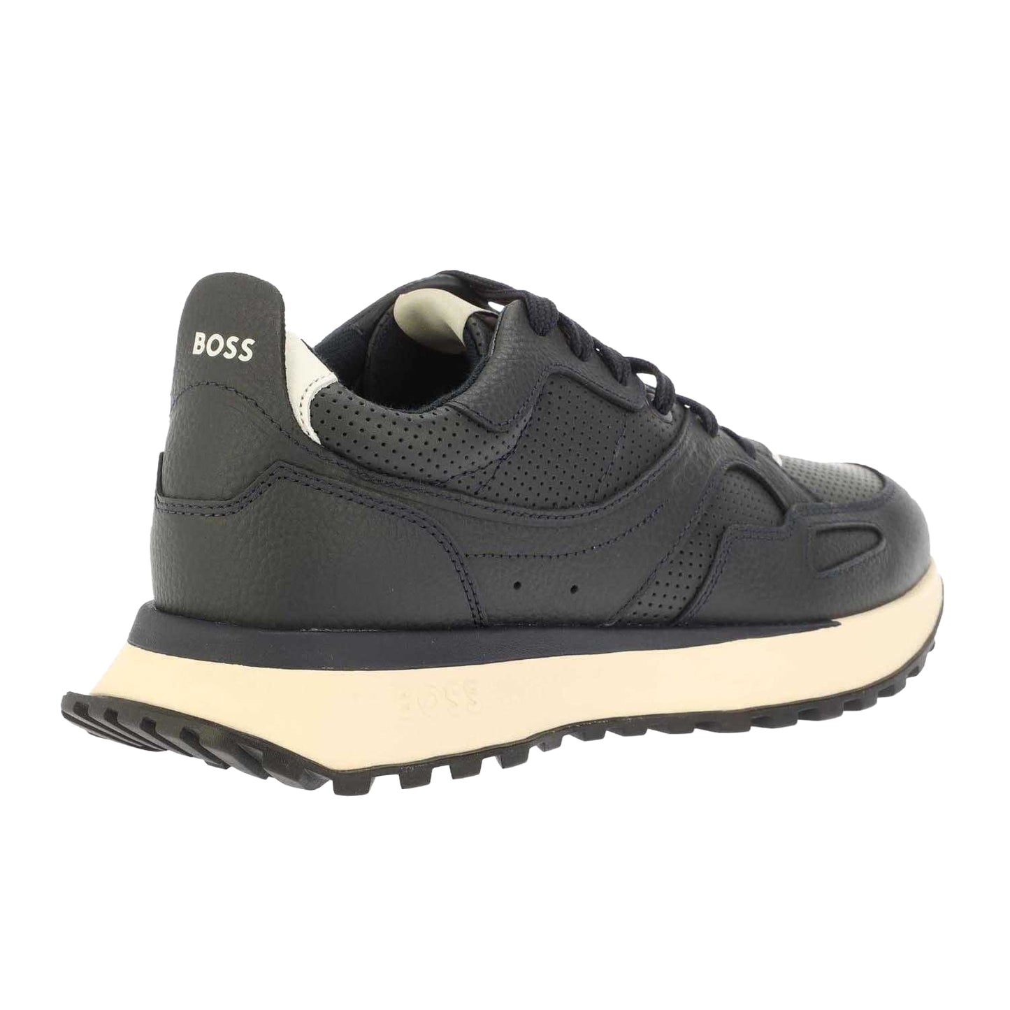 Dark Blue - Back - Boss Mens Jonah Running Trainers