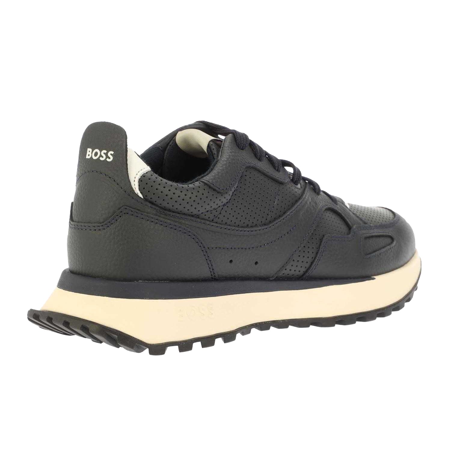 Dark Blue - Back - Boss Mens Jonah Running Trainers