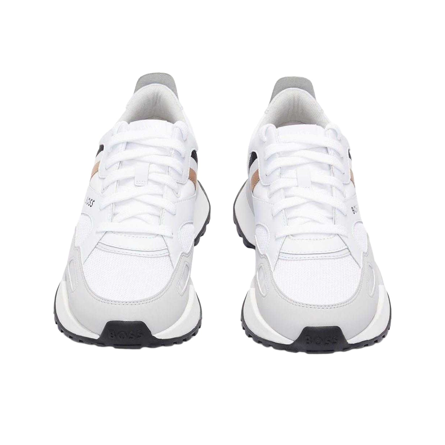 White - Lifestyle - Boss Mens Jonah Running Trainers