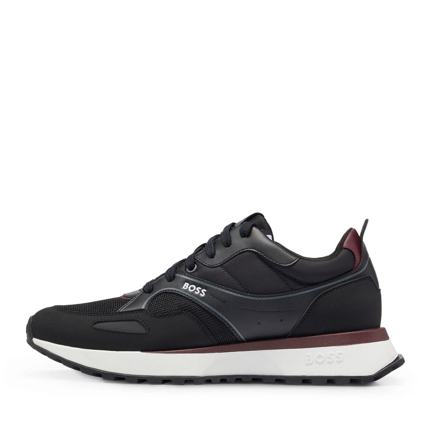 Black-Brown - Back - Boss Mens Jonah Running Trainers
