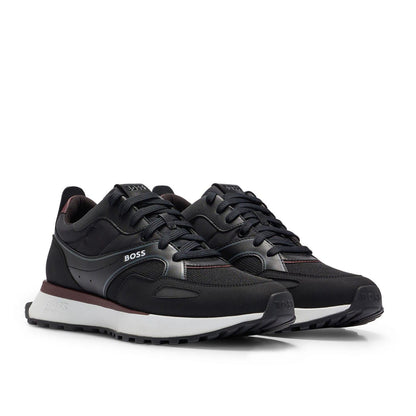 Black-Brown - Side - Boss Mens Jonah Running Trainers