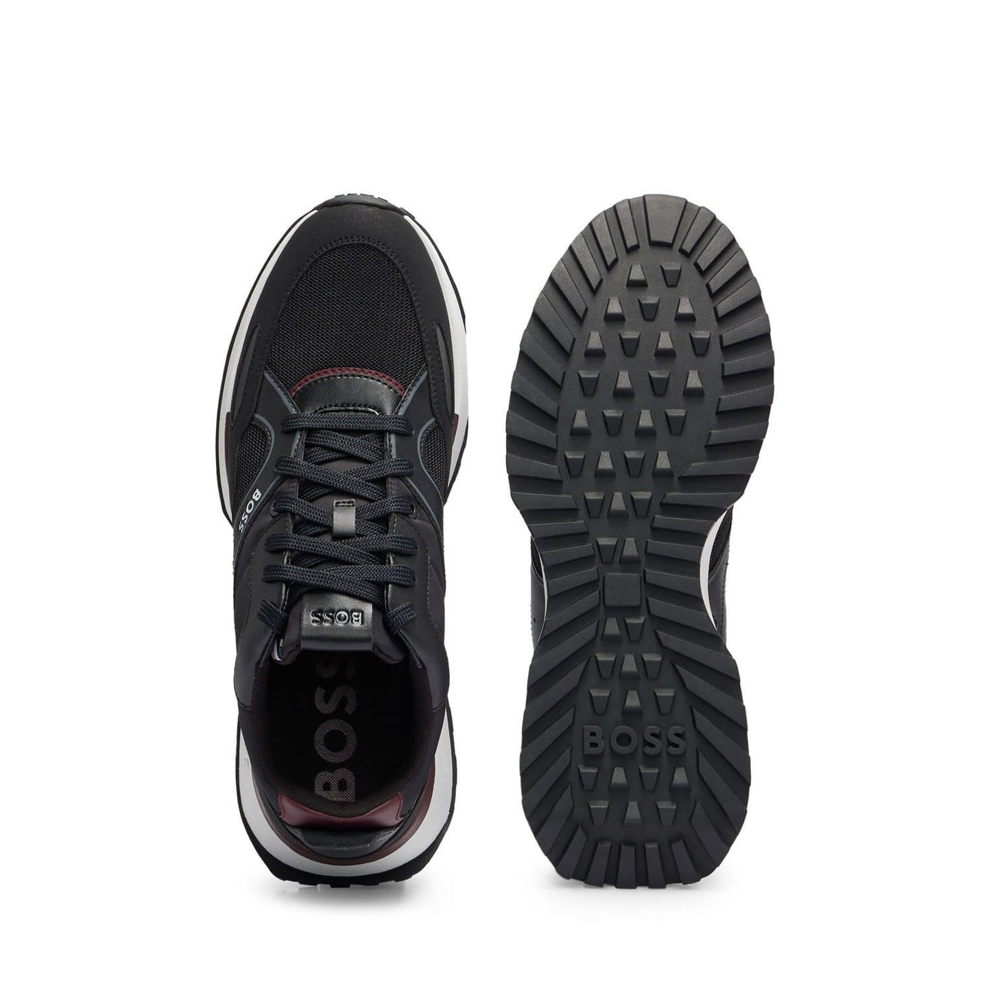 Black-Brown - Lifestyle - Boss Mens Jonah Running Trainers