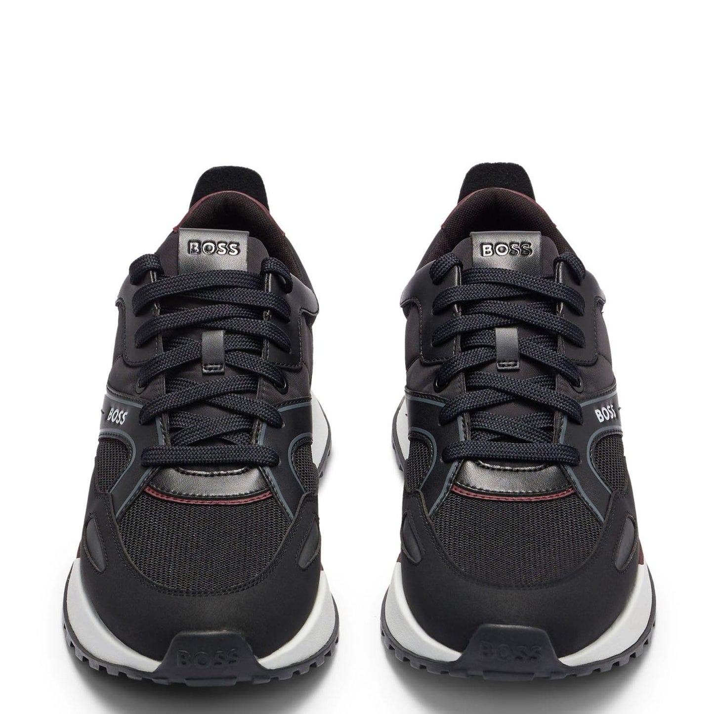 Black-Brown - Pack Shot - Boss Mens Jonah Running Trainers
