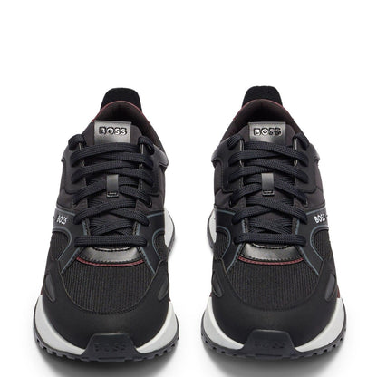 Black-Brown - Pack Shot - Boss Mens Jonah Running Trainers