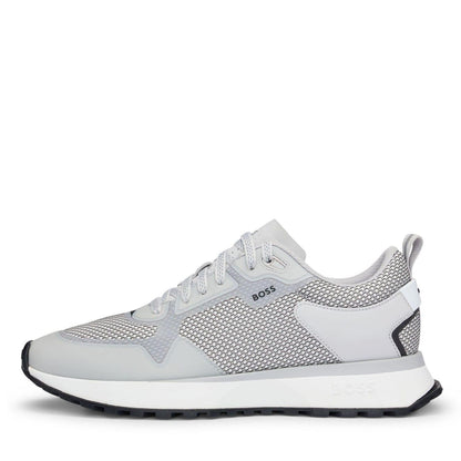 White-Grey - Back - Boss Mens Jonah Running Trainers