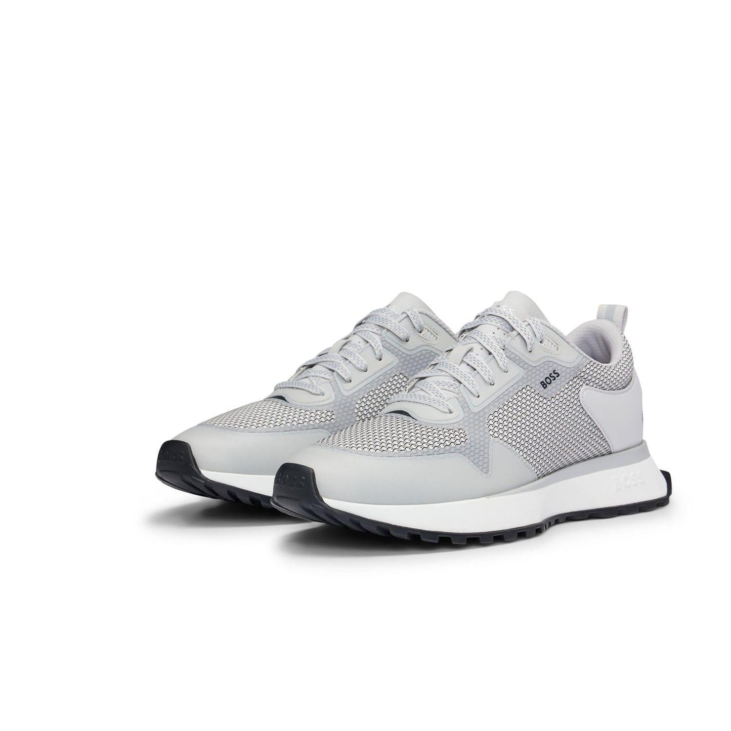 White-Grey - Lifestyle - Boss Mens Jonah Running Trainers