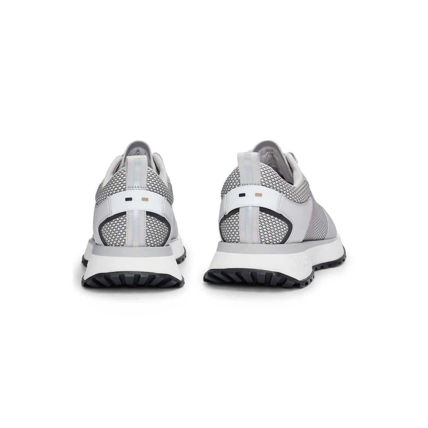 White-Grey - Pack Shot - Boss Mens Jonah Running Trainers