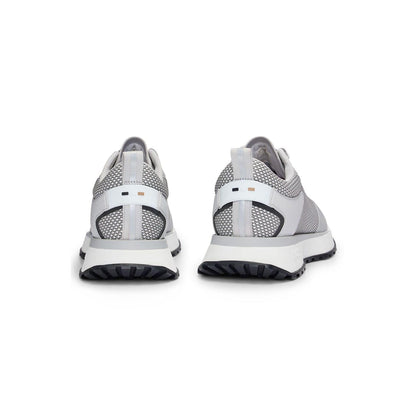White-Grey - Pack Shot - Boss Mens Jonah Running Trainers