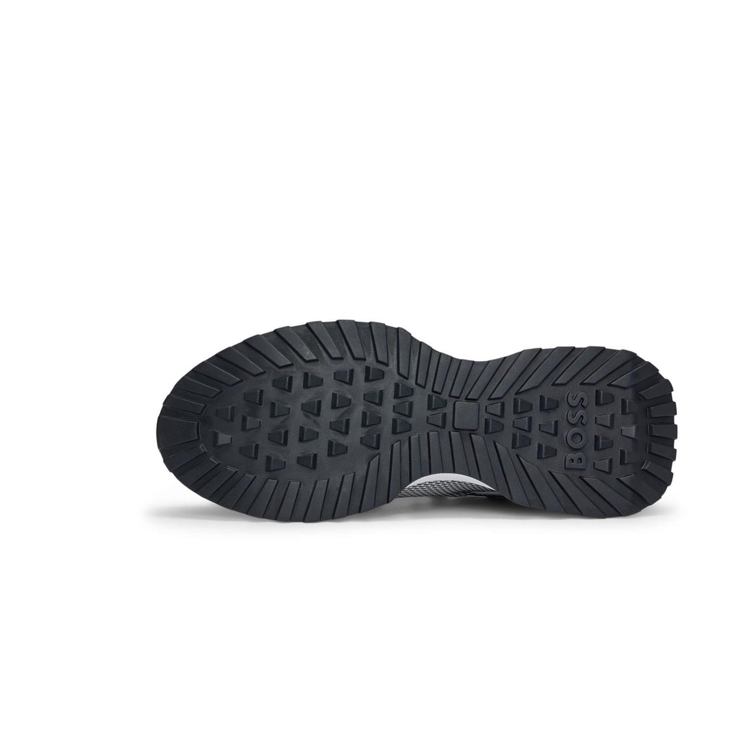 White-Grey - Close up - Boss Mens Jonah Running Trainers