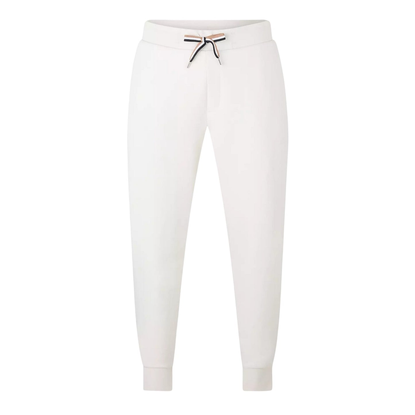 White - Front - Boss Mens C-Larsen Patterned Joggers