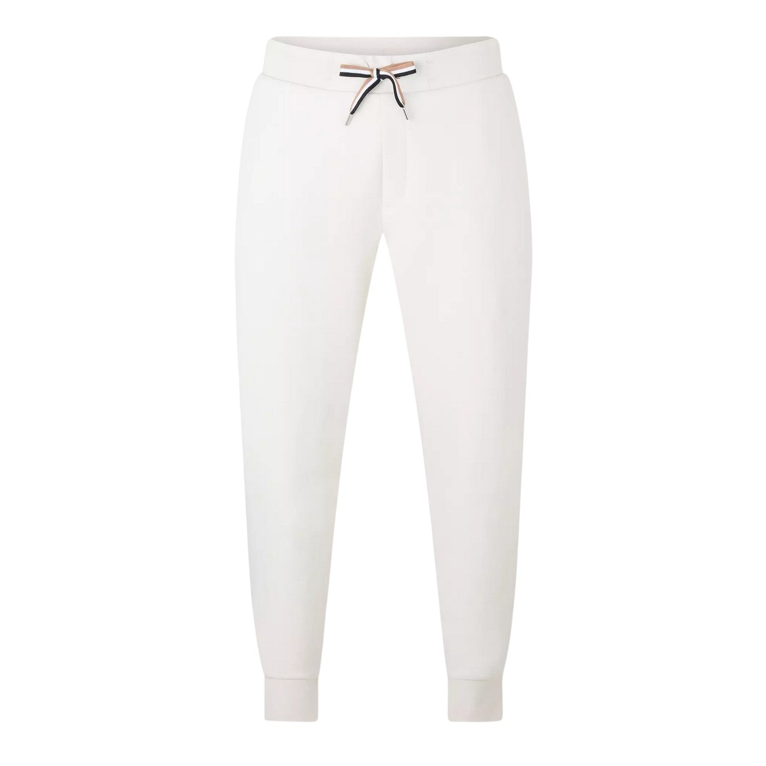 White - Front - Boss Mens C-Larsen Patterned Joggers