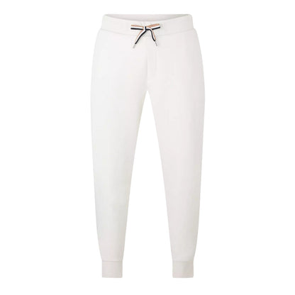 White - Front - Boss Mens C-Larsen Patterned Joggers