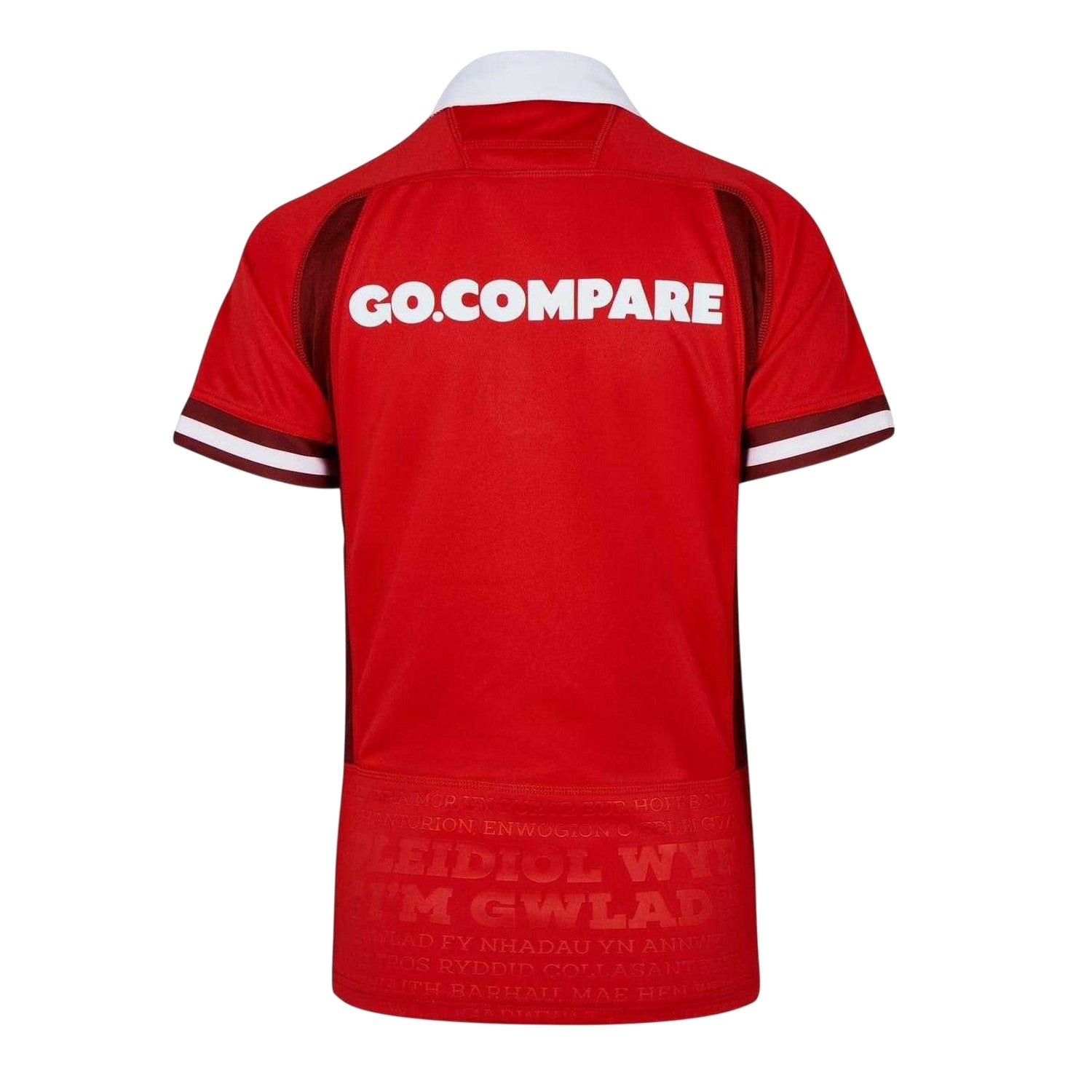 Red - Back - Wales RU Mens 6 Nations Home Shirt