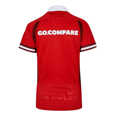 Red - Back - Wales RU Mens 6 Nations Home Shirt