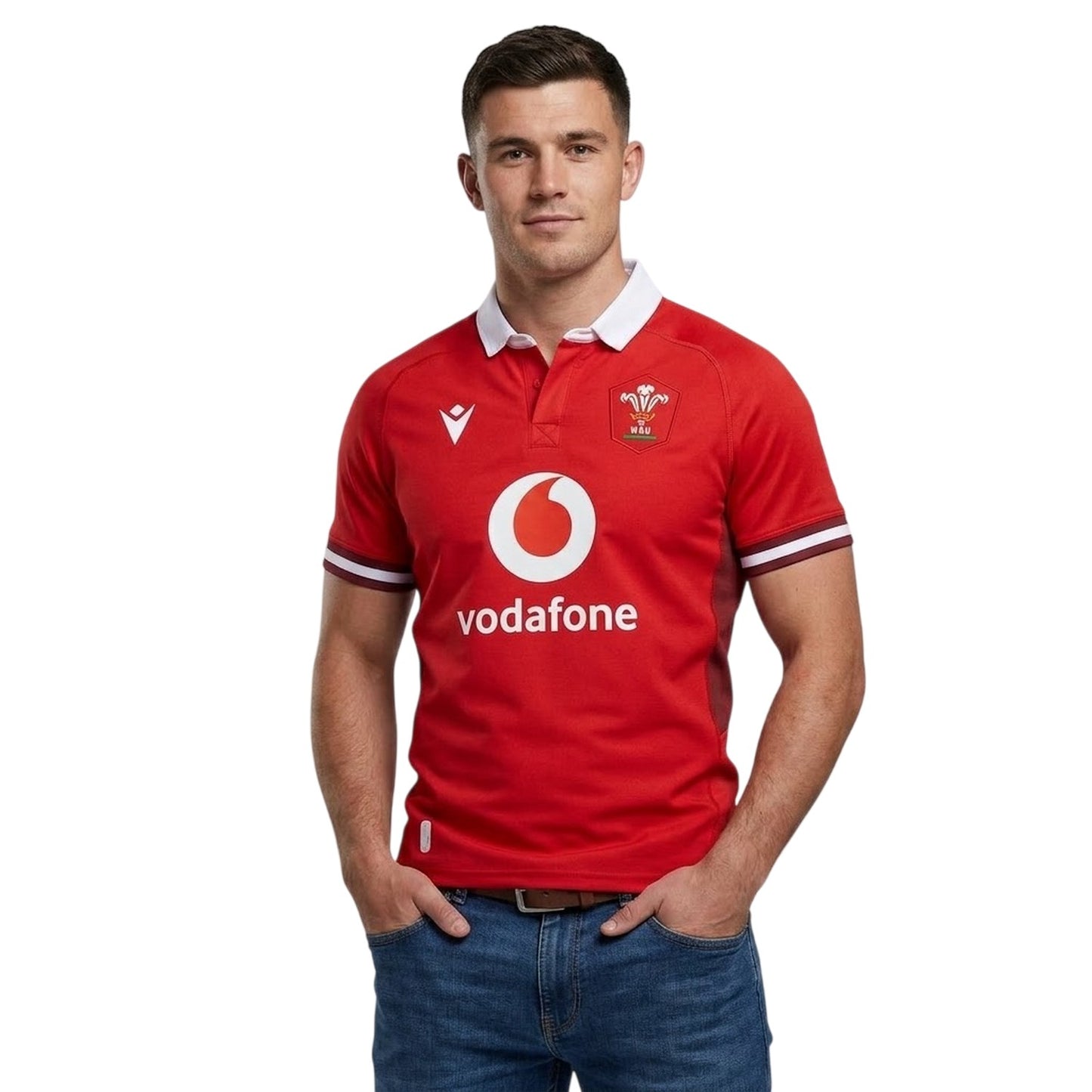 Red - Side - Wales RU Mens 6 Nations Home Shirt