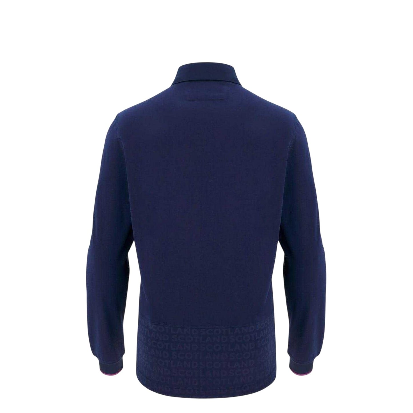Navy - Back - Macron Childrens-Kids Scotland RU Cotton Rugby Shirt