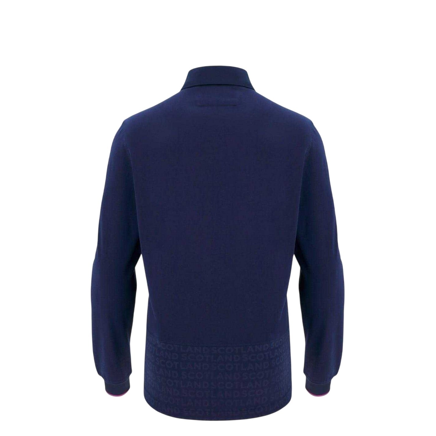 Navy - Back - Macron Childrens-Kids Scotland RU Cotton Rugby Shirt