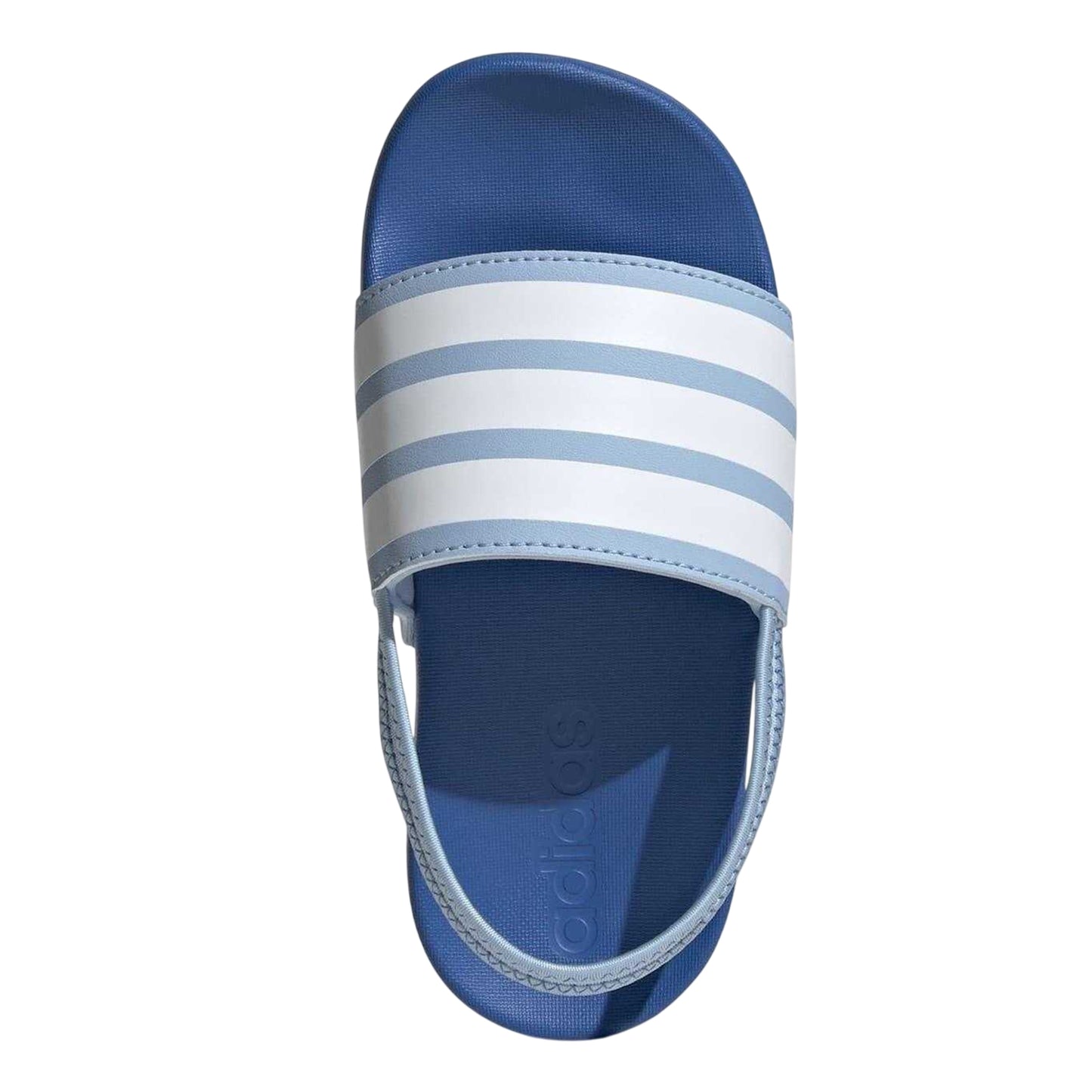 Sky - Lifestyle - Adidas Childrens-Kids Adilette 3 Stripes Elastic Slingback Flat Slides