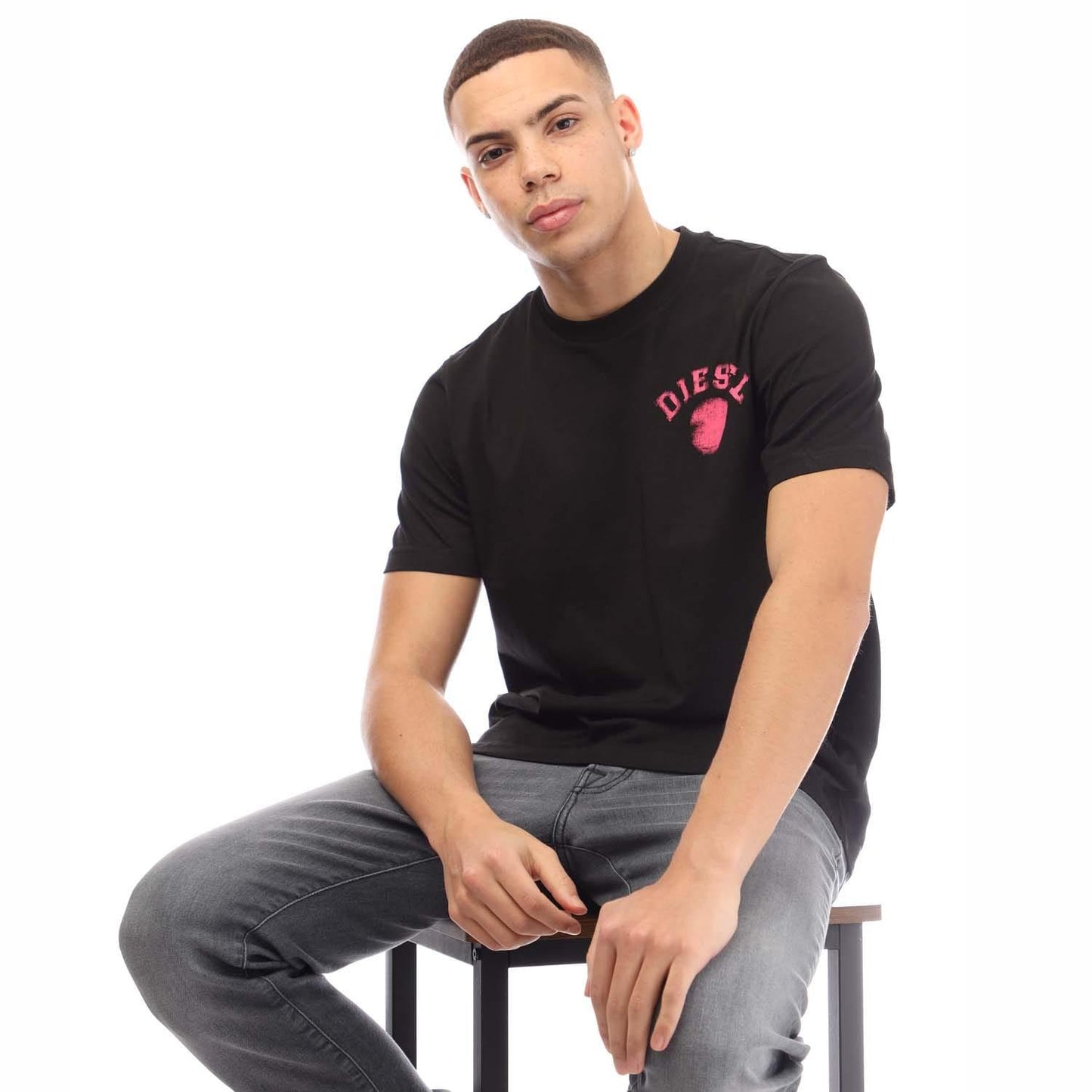 Black - Lifestyle - Diesel Mens T-Just 10-4 T-Shirt
