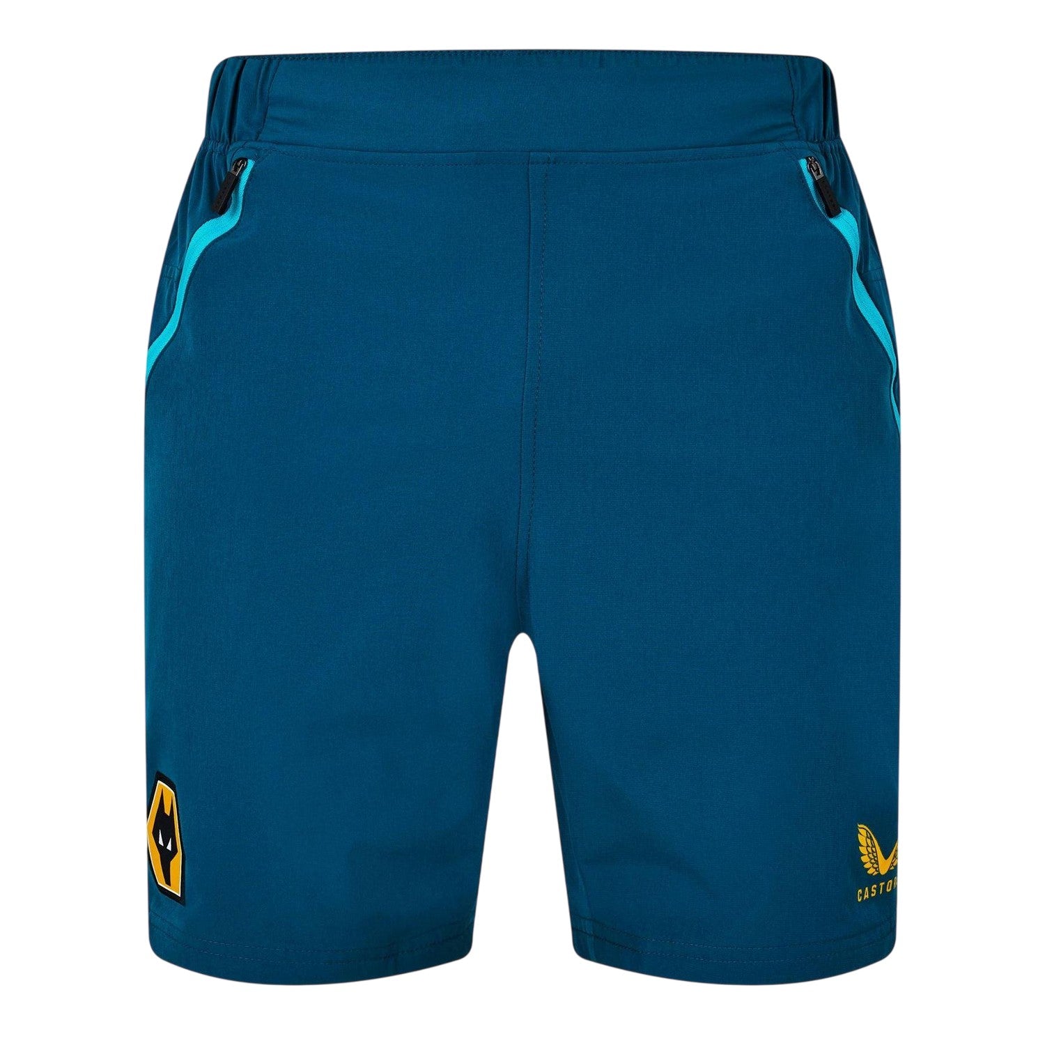 Bay Green - Front - Castore Mens Wolves Football Shorts