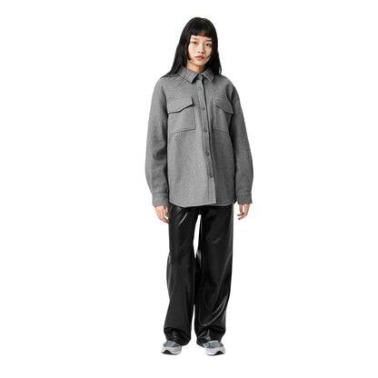 Charcoal - Lifestyle - Jack Wills Womens-Ladies Relaxed Fit Shirt Jacket
