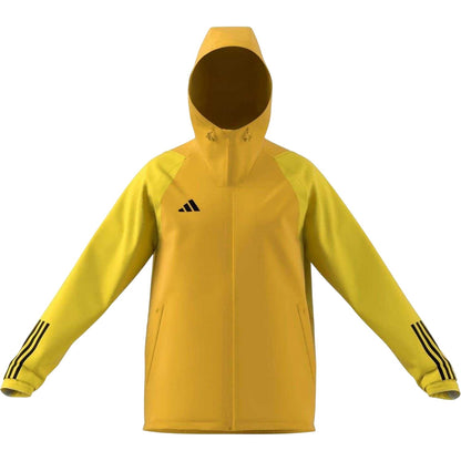 Gold-Yellow - Front - Adidas Mens Tiro 23 Competition All Weather Jacket