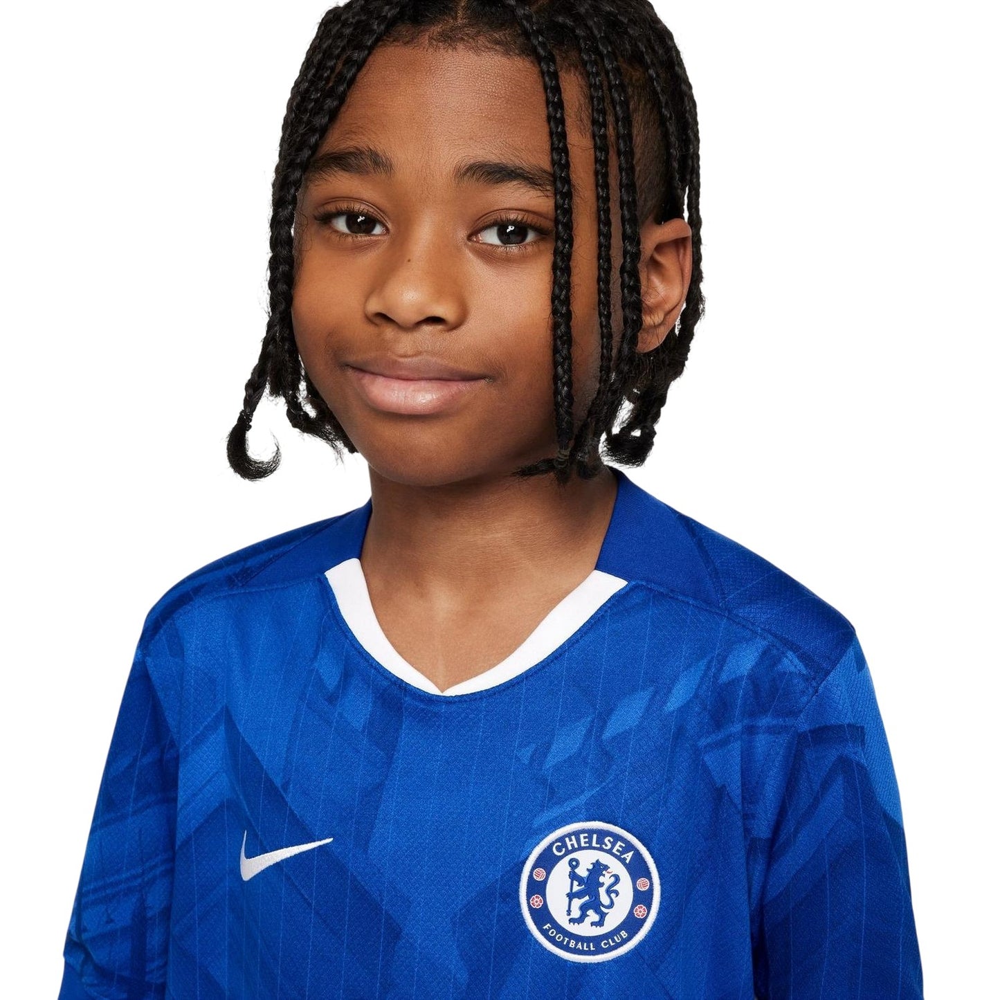 Blue-White - Side - Chelsea FC Childrens-Kids 2025-26 Home Shirt