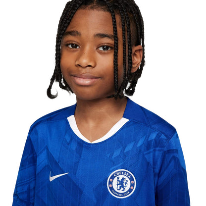 Blue-White - Side - Chelsea FC Childrens-Kids 2025-26 Home Shirt