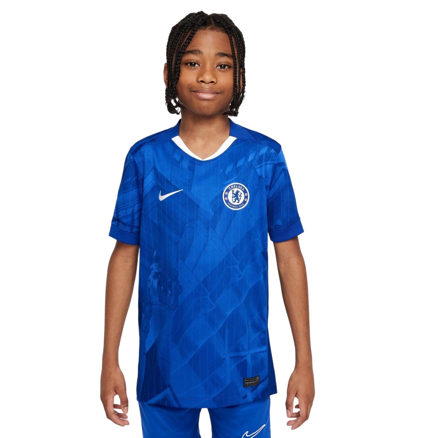 Blue-White - Lifestyle - Chelsea FC Childrens-Kids 2025-26 Home Shirt