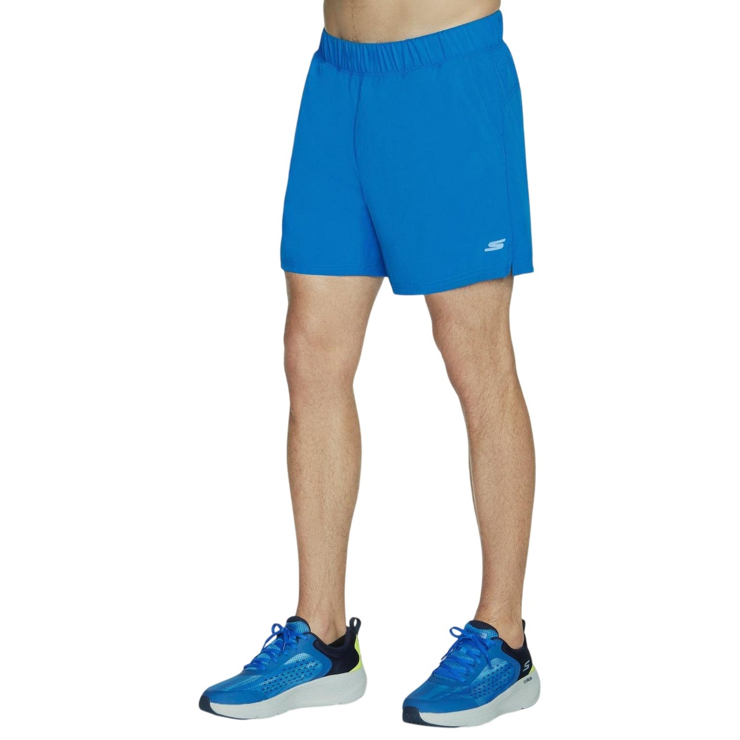 Blue-Green - Side - Skechers Mens Performance Mesh Shorts