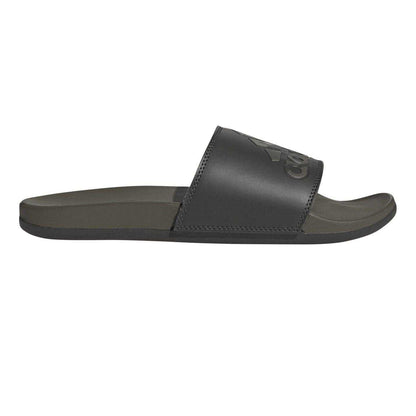 Shadow - Front - Adidas Childrens-Kids Adilette Comfort Camo Logo Cushioned Slides