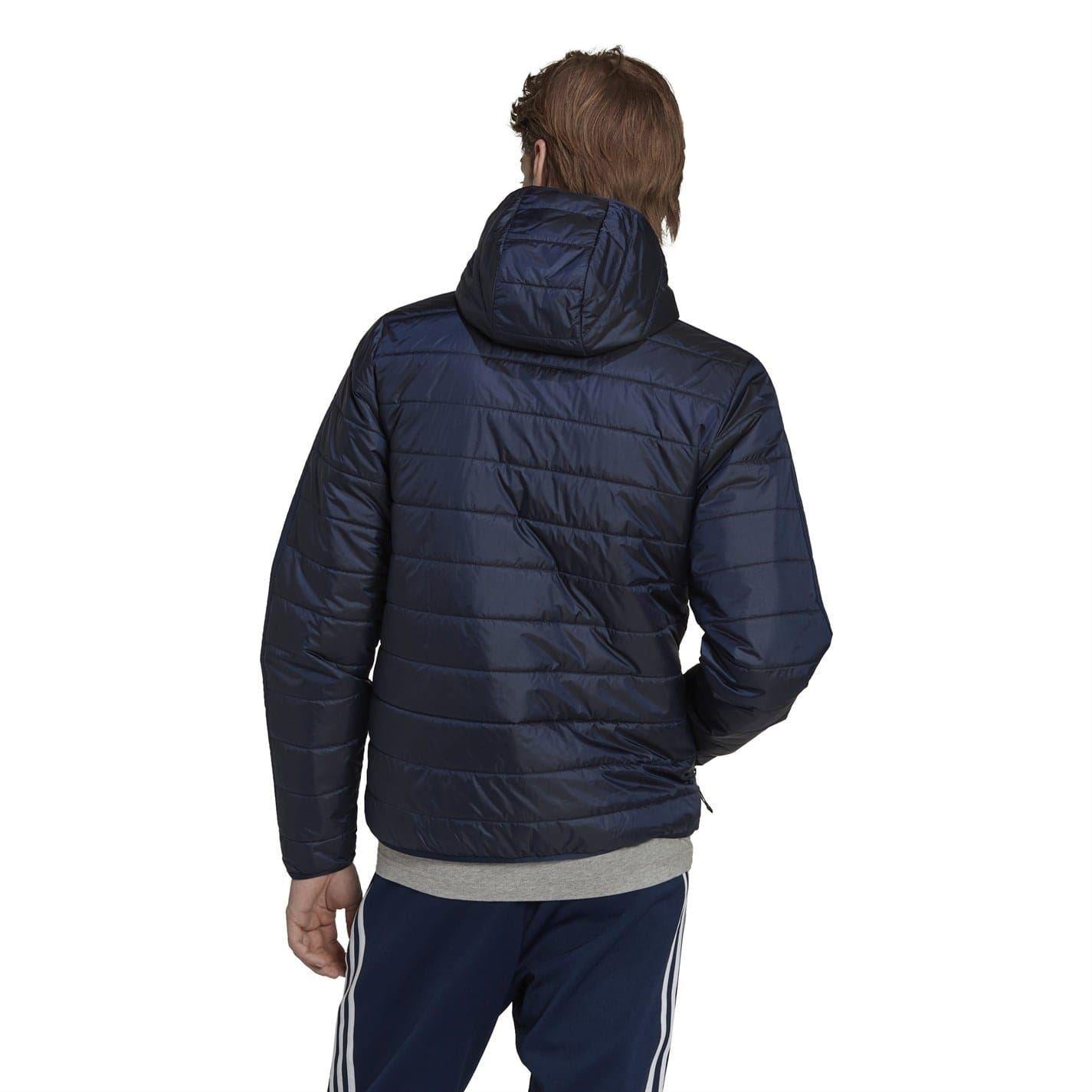 Night Indigo - Back - Adidas Mens Originals Regular Hooded Jacket