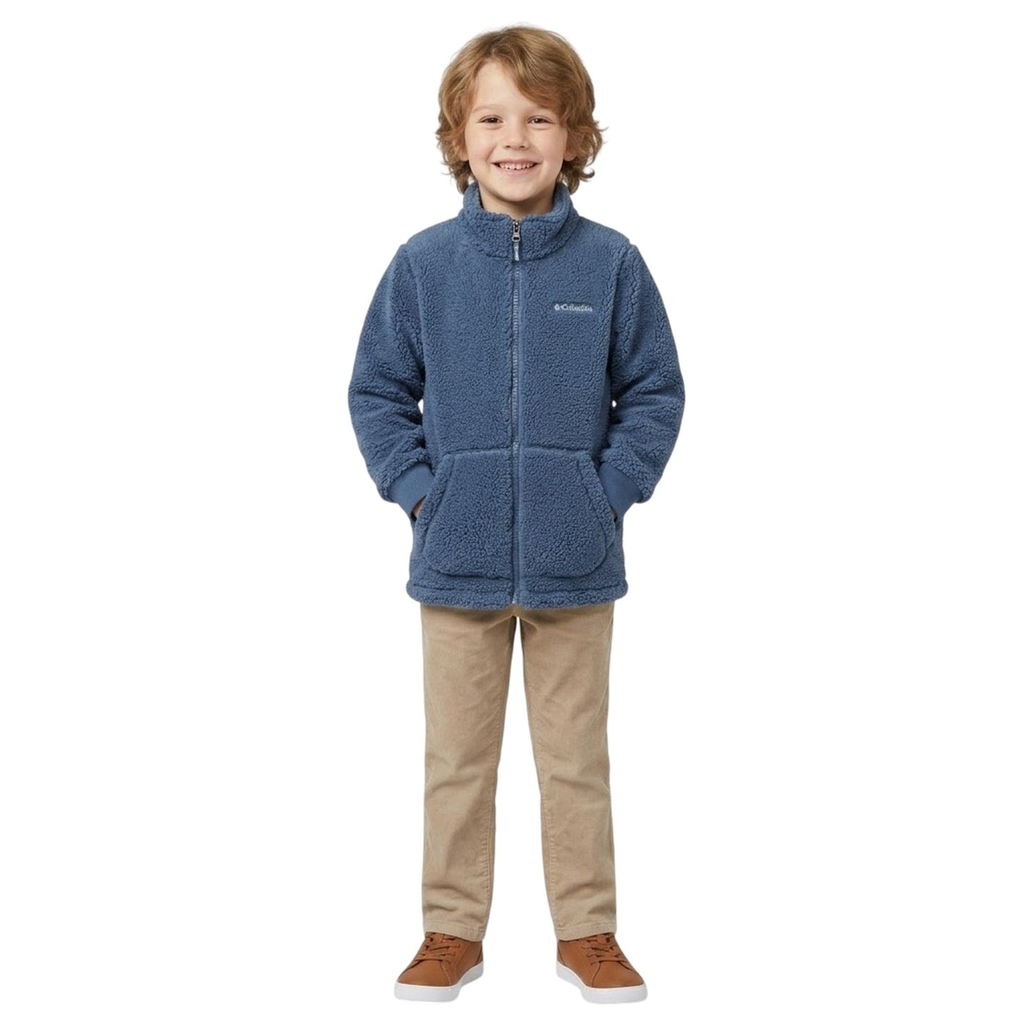Blue - Lifestyle - Columbia Childrens-Kids Fleece Full Zip Jacket