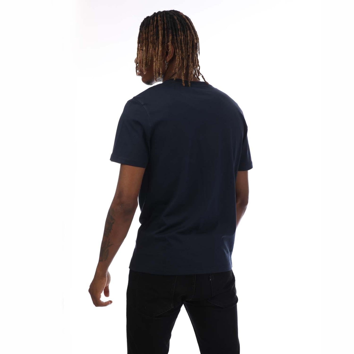Navy - Back - Timberland Mens Northwood Logo T-Shirt