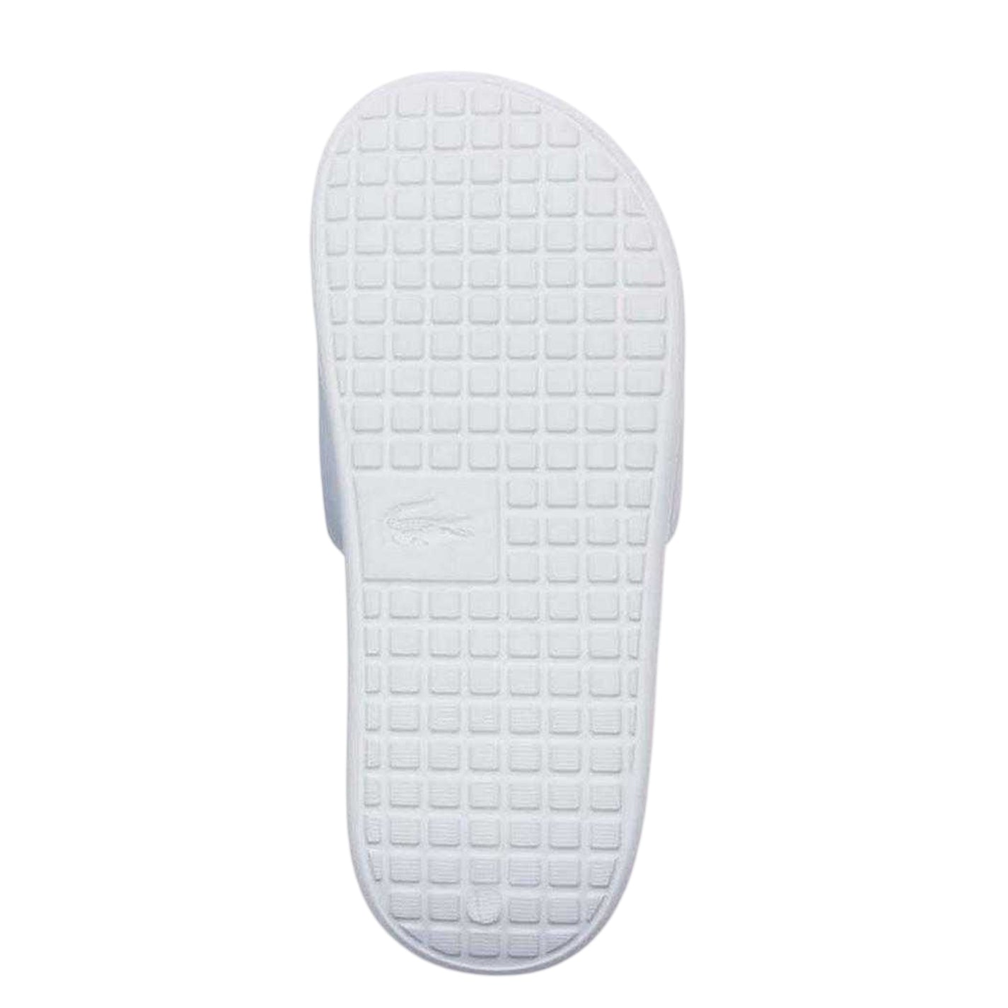 Blue - Side - Lacoste Womens-Ladies Serve 1.0 Padded Strap Flat Sliders