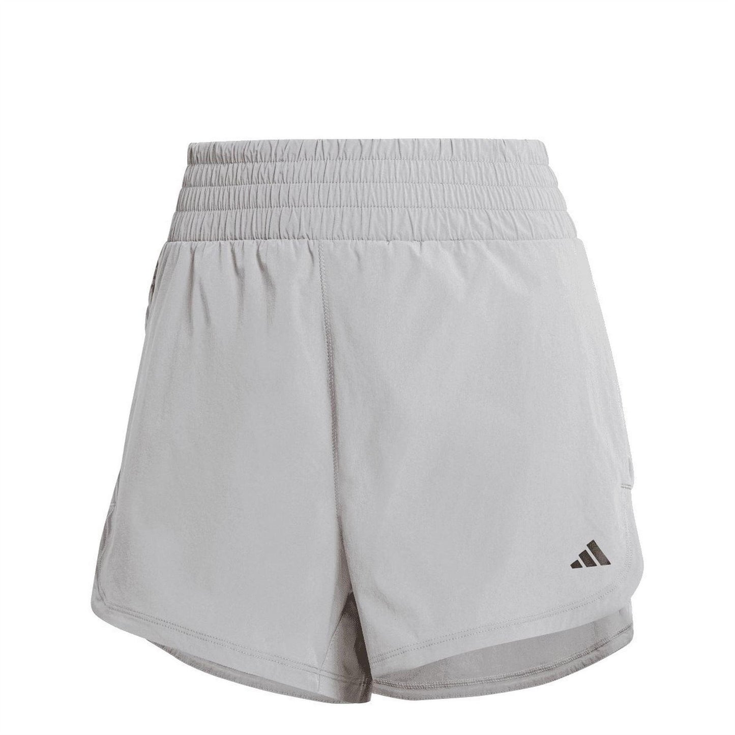 Grey - Front - Adidas Womens-Ladies Lux Shorts