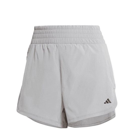 Grey - Front - Adidas Womens-Ladies Lux Shorts