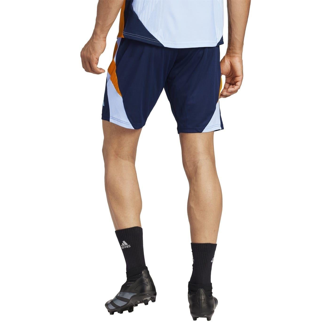 Navy-Vibrant Orange-Blue - Back - Adidas Mens Tiro 24 Real Madrid CF Shorts