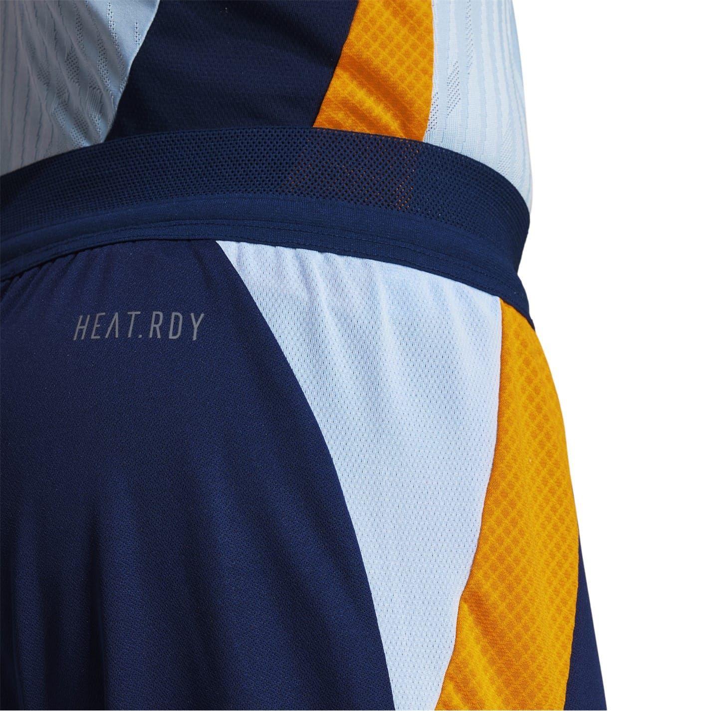 Navy-Vibrant Orange-Blue - Side - Adidas Mens Tiro 24 Real Madrid CF Shorts