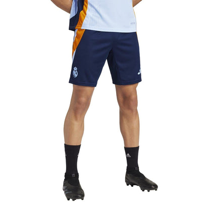 Navy-Vibrant Orange-Blue - Pack Shot - Adidas Mens Tiro 24 Real Madrid CF Shorts