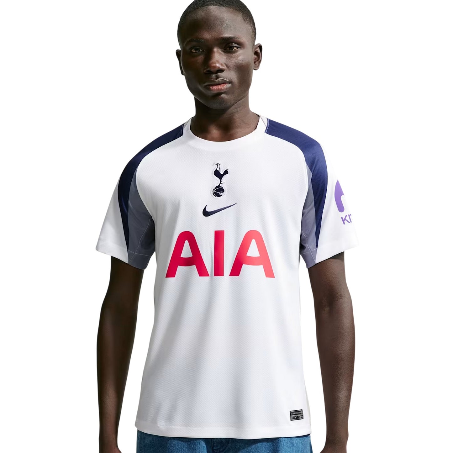 White - Front - Tottenham Hotspur FC Mens 2025-26 Home Shirt