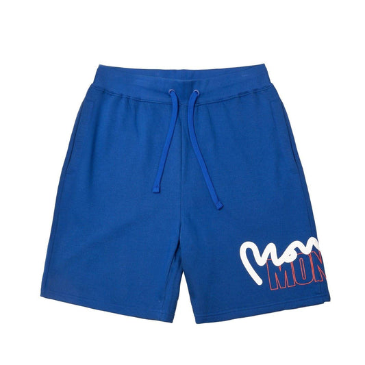 Royal Blue - Front - Money Mens Stencil Sweat Shorts