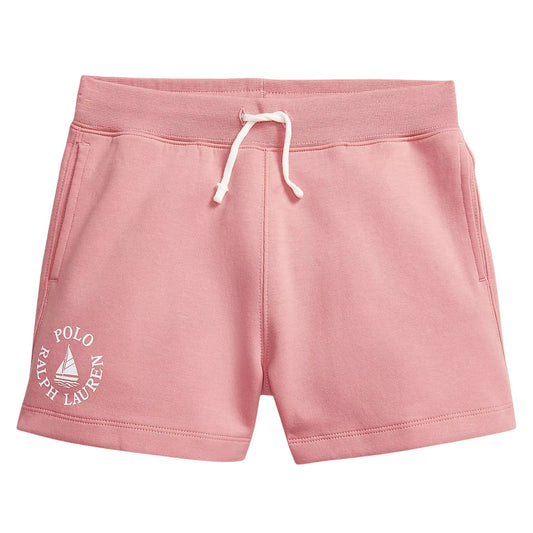Desert Rose - Front - Ralph Lauren Childrens-Kids Fleece Relaxed Fit Shorts