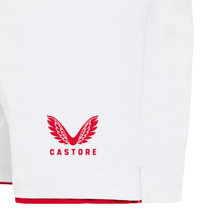 White-Red - Side - Castore Mens 2025 England Rugby Shorts