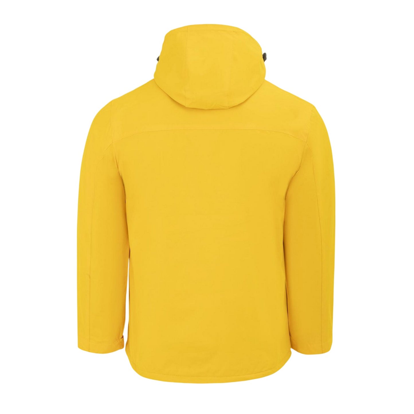 Yellow - Back - Gelert Mens Solid Hooded Regular Parka
