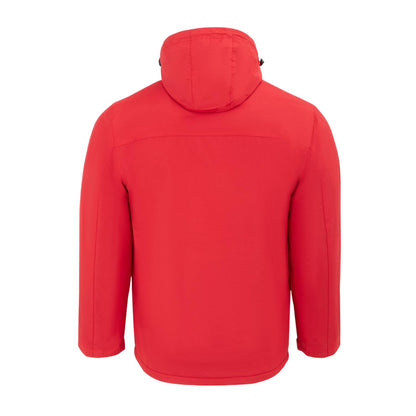 Red - Back - Gelert Mens Solid Hooded Regular Parka