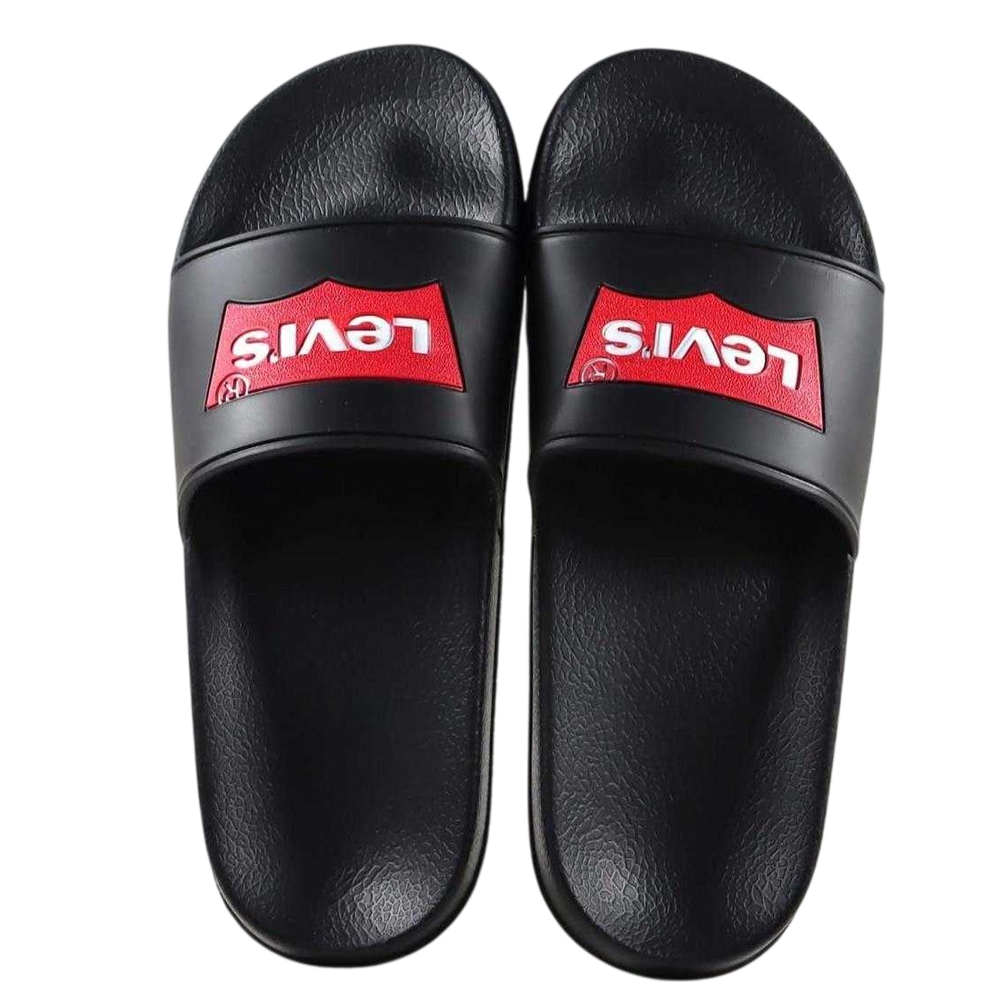 Black - Lifestyle - Levis Womens-Ladies Batwing Logo Sliders