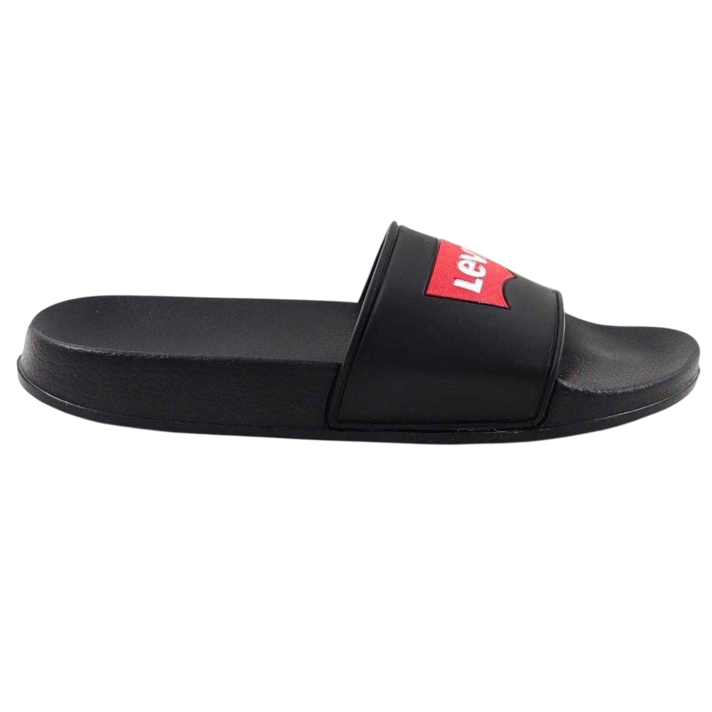 Black - Front - Levis Womens-Ladies Batwing Logo Sliders