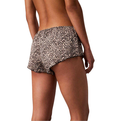 Leopard - Back - Calvin Klein Womens-Ladies Leopard Print Shorts