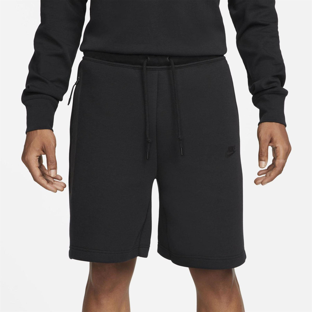 Jet Black - Back - Nike Mens Tech Fleece Shorts